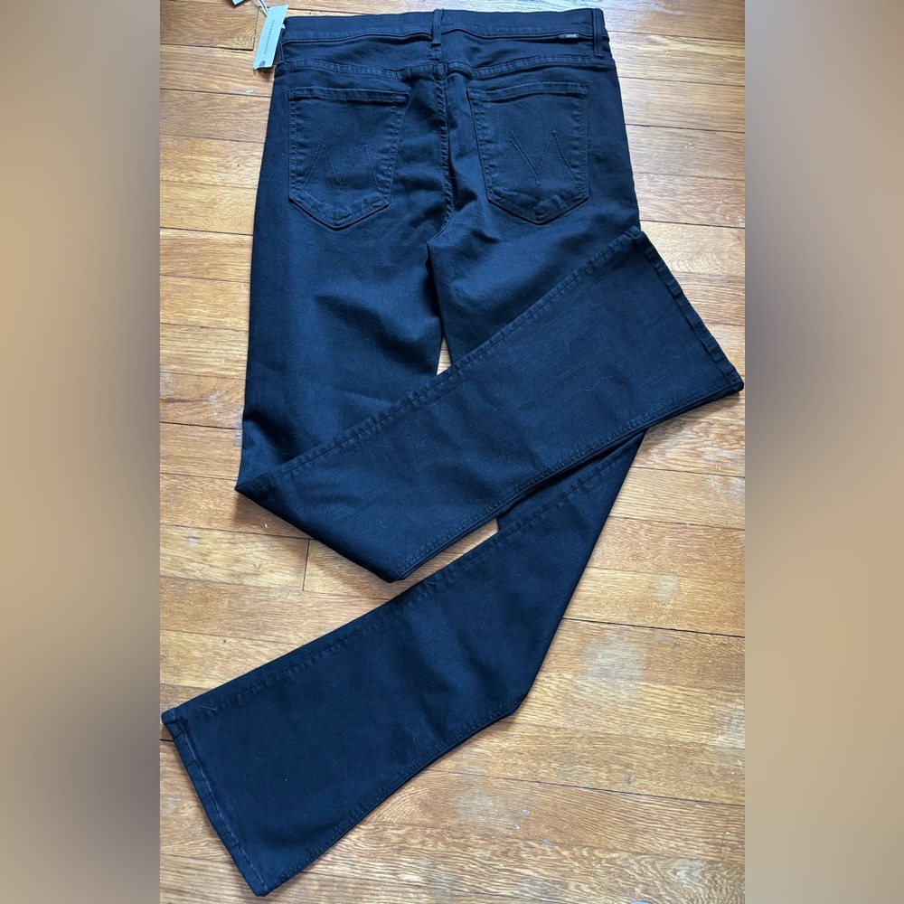 NWT Mother Denim The Runaway Women's Black Jeans in Not Guilty Black - Picture 6 of 7
